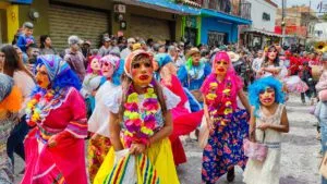 Las Sayacas en el Desfile del Carnaval de Ajijic